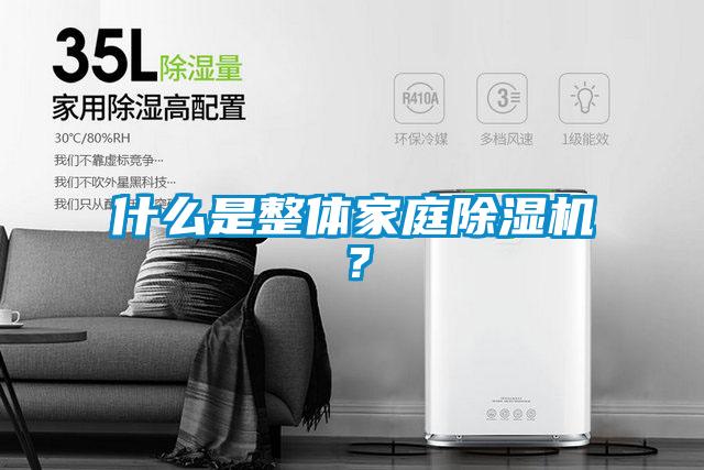 什么是整體家庭除濕機？