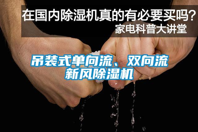 吊裝式單向流、雙向流新風除濕機