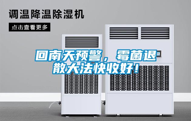 回南天預警，霉菌退散大法快收好！