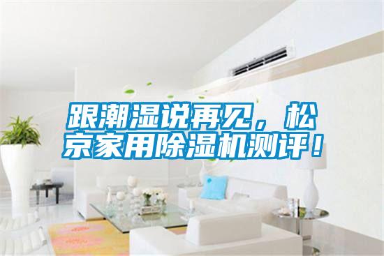 跟潮濕說再見，松京家用除濕機測評！
