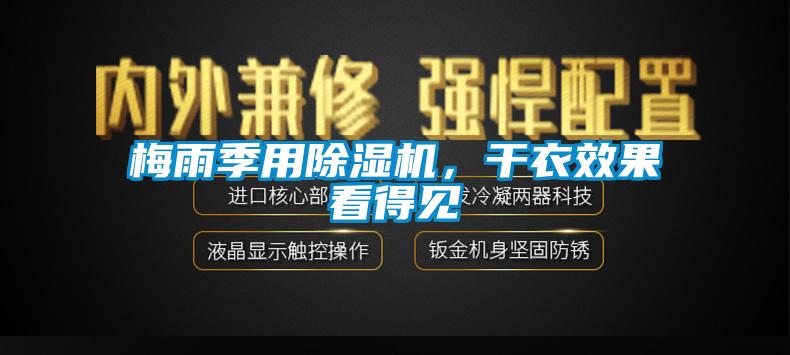 梅雨季用除濕機，干衣效果看得見