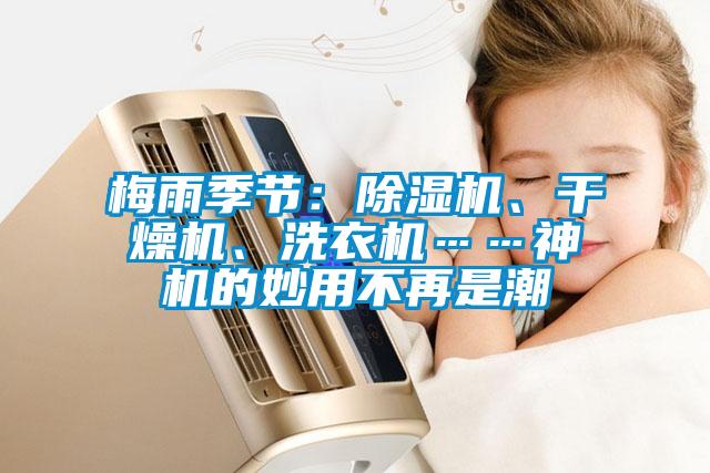 梅雨季節：除濕機、干燥機、洗衣機……神機的妙用不再是潮