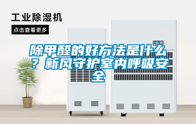 除甲醛的好方法是什么？新風守護室內(nèi)呼吸安全