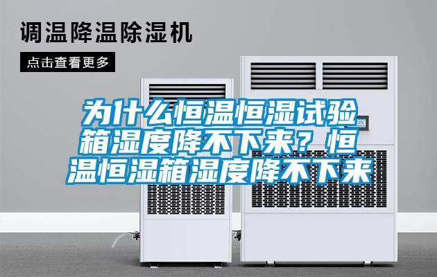 為什么恒溫恒濕試驗(yàn)箱濕度降不下來？恒溫恒濕箱濕度降不下來