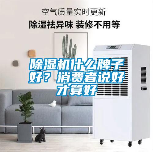 除濕機什么牌子好？消費者說好才算好