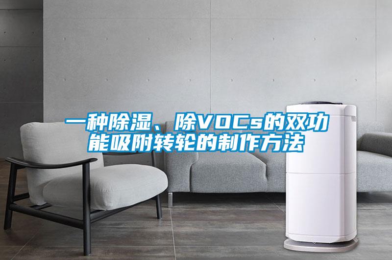 一種除濕、除VOCs的雙功能吸附轉(zhuǎn)輪的制作方法