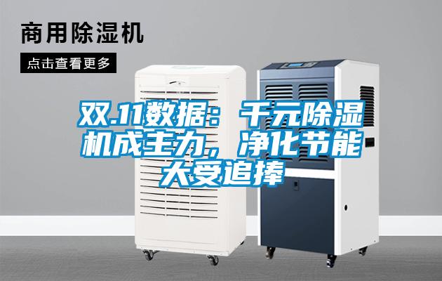 雙.11數據：千元除濕機成主力，凈化節(jié)能大受追捧