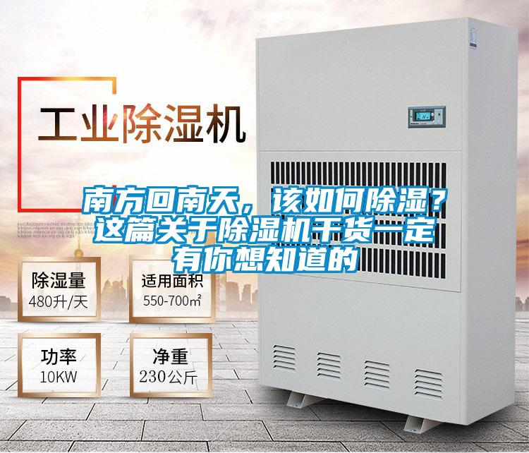 南方回南天，該如何除濕？這篇關(guān)于除濕機干貨一定有你想知道的