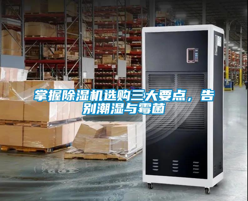 掌握除濕機選購三大要點，告別潮濕與霉菌