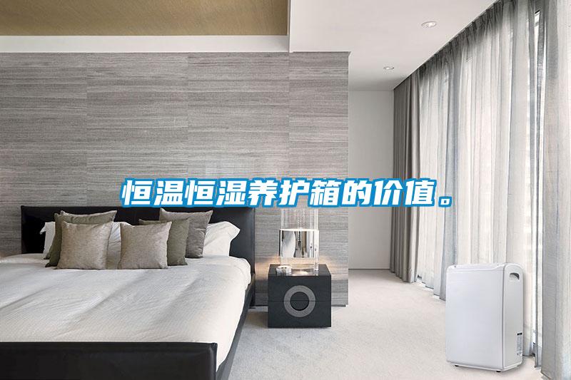 恒溫恒濕養護箱的價值。
