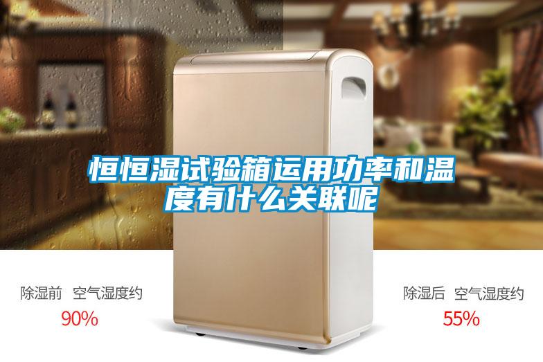 恒恒濕試驗箱運用功率和溫度有什么關聯(lián)呢