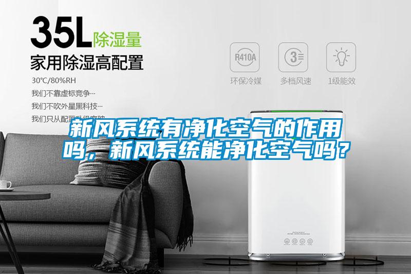 新風系統(tǒng)有凈化空氣的作用嗎，新風系統(tǒng)能凈化空氣嗎？