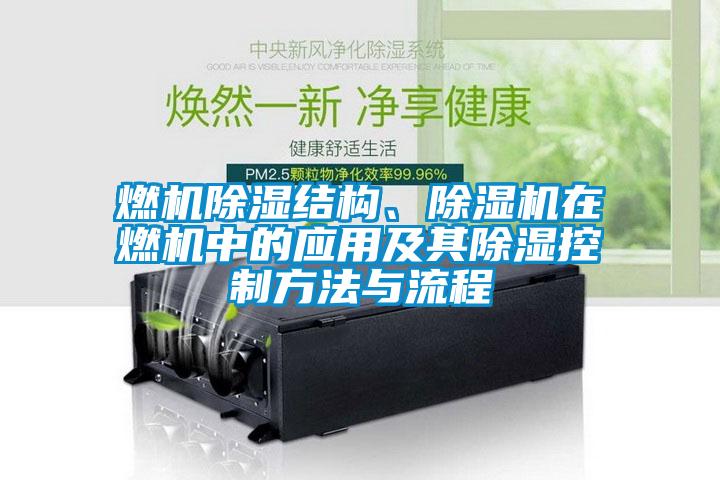 燃機除濕結構、除濕機在燃機中的應用及其除濕控制方法與流程