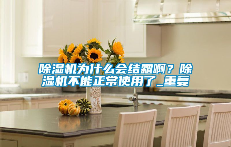 除濕機為什么會結霜??？除濕機不能正常使用了_重復