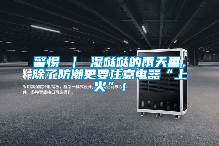 警惕 ｜ 濕噠噠的雨天里，除了防潮更要注意電器“上火”！