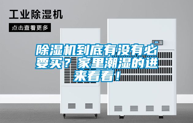 除濕機(jī)到底有沒有必要買？家里潮濕的進(jìn)來看看！