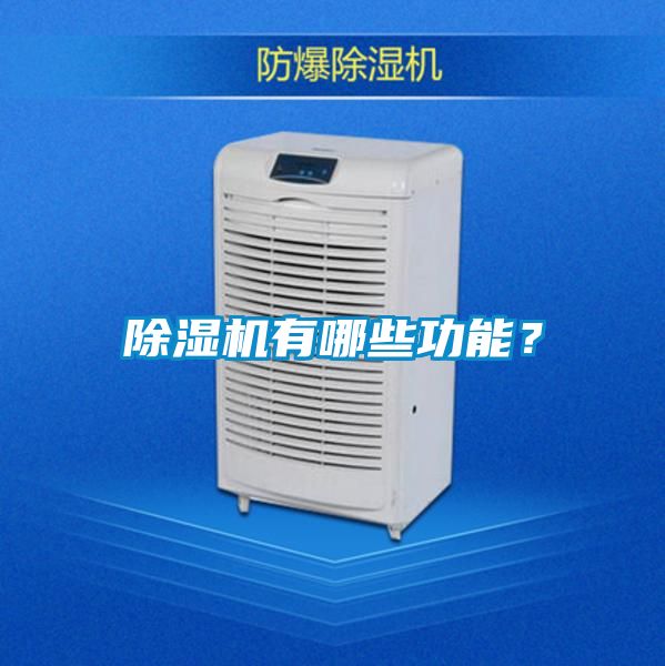 除濕機有哪些功能？