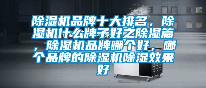 除濕機品牌十大排名，除濕機什么牌子好之除濕篇，除濕機品牌哪個好，哪個品牌的除濕機除濕效果好