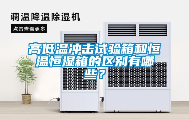 高低溫沖擊試驗(yàn)箱和恒溫恒濕箱的區(qū)別有哪些？