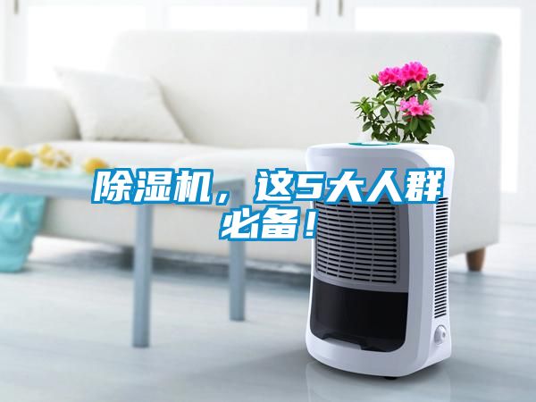 除濕機(jī)，這5大人群必備！