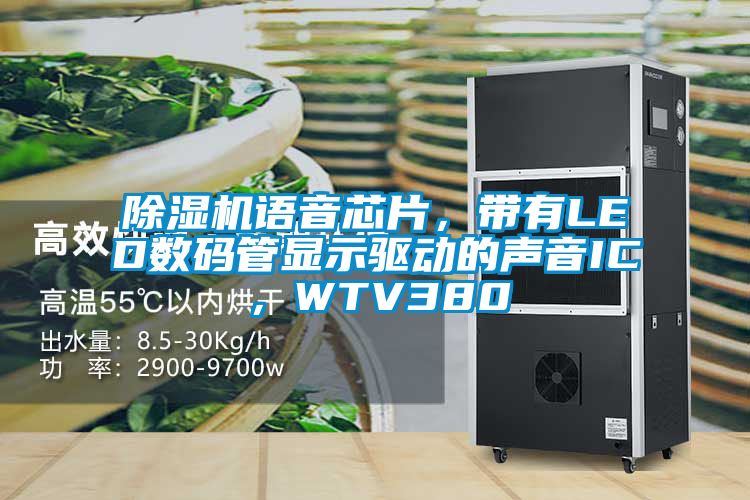 除濕機(jī)語音芯片，帶有LED數(shù)碼管顯示驅(qū)動的聲音IC，WTV380